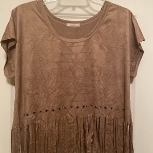 Fringe crop top
